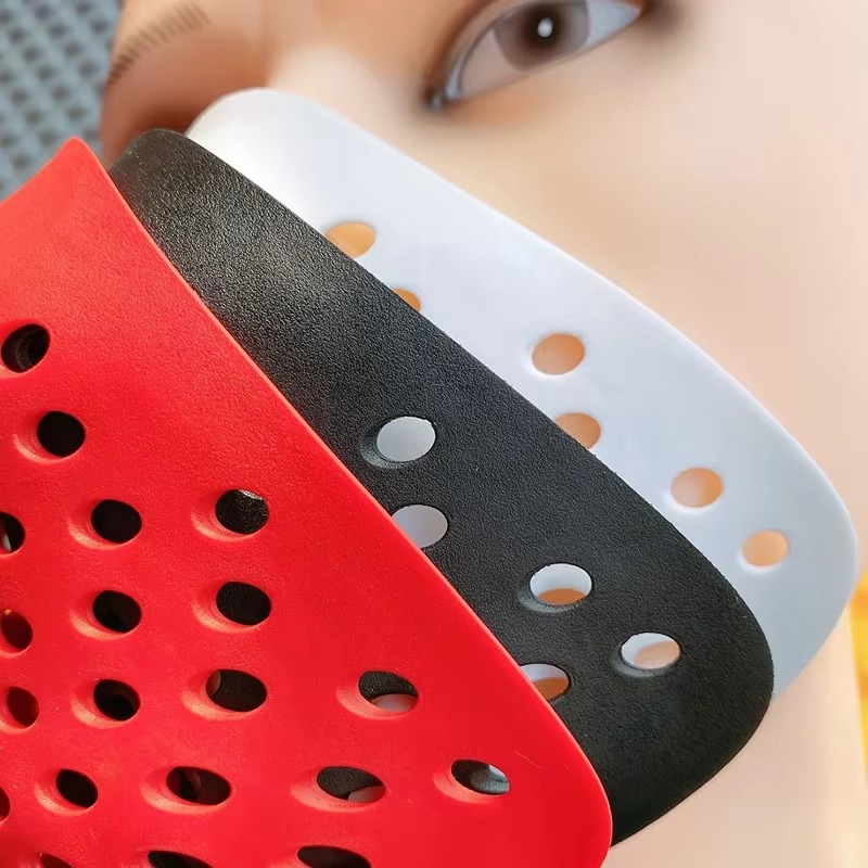 Silicone Mask Bracket - Black Red Silicone Mask Cover Month