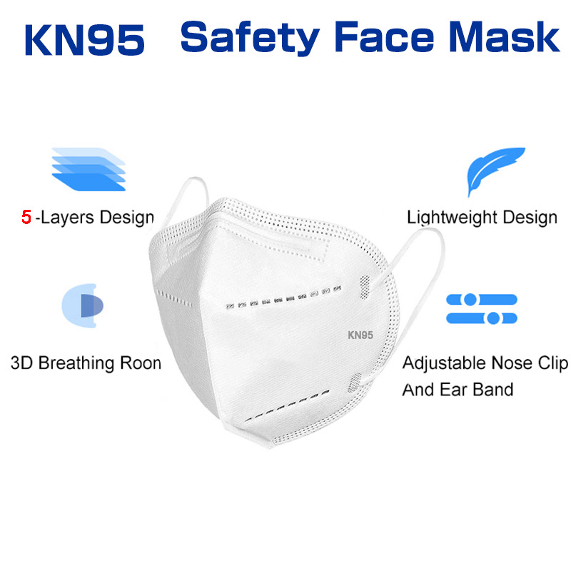 10-100PCS mascarillas FFP2 Fac - Disposable Surgical Mask ulasan dan harga