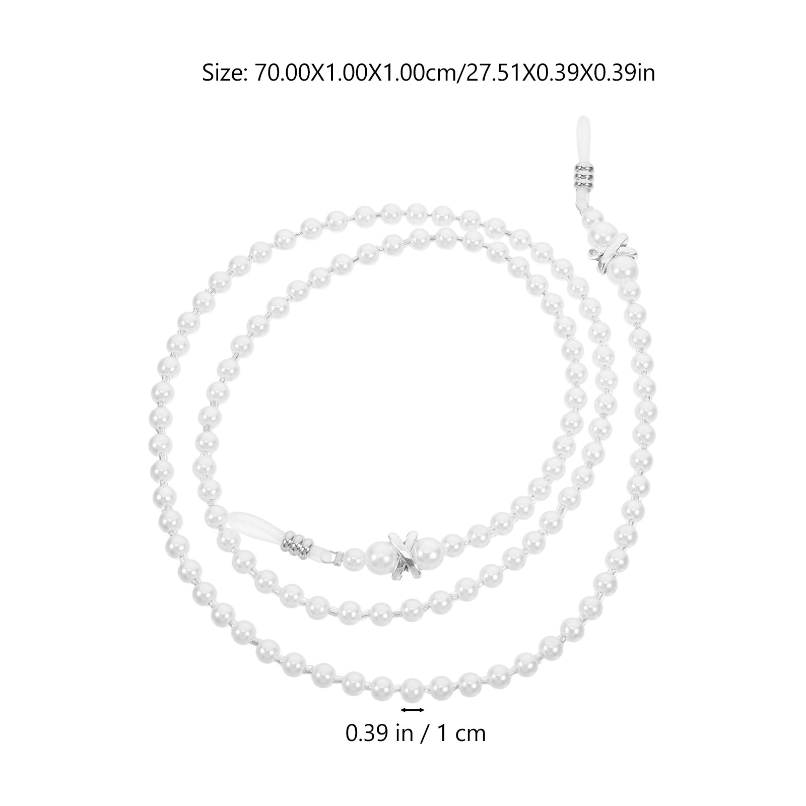 Pearl Eyeglass Chain Beaded An - Mask Chain Holder ulasan dan harga