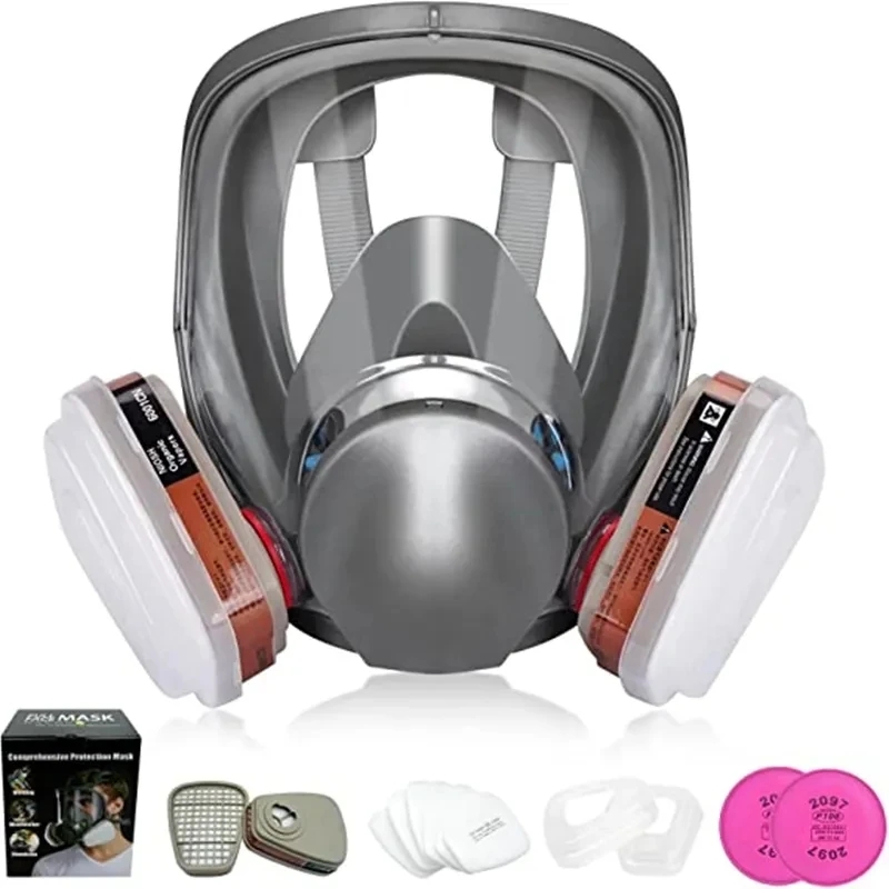6800 Anti-Fog Gas Mask, Indust - Dust Mask Construction ulasan dan harga