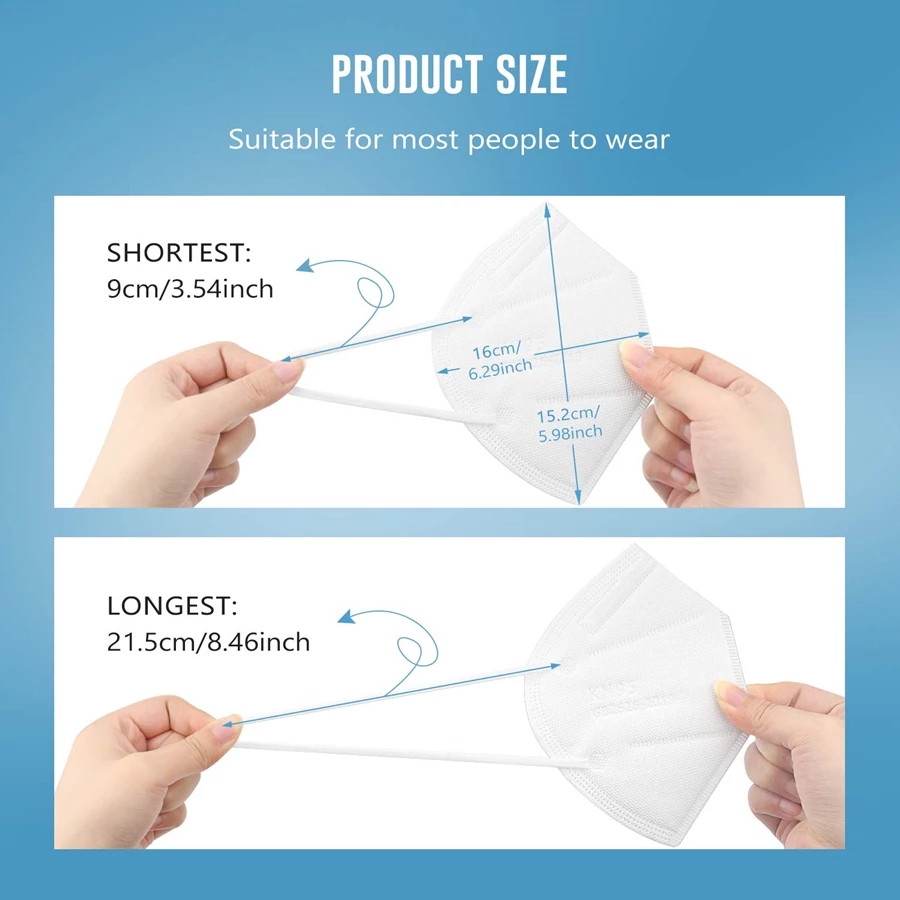 10-200PCS Mascarillas FPP2 Bla - Disposable Surgical Mask ulasan dan harga