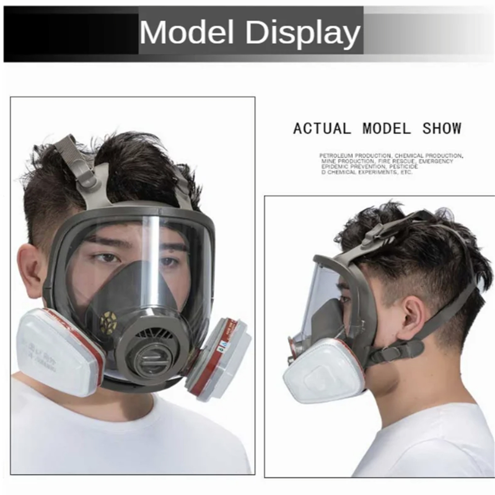 Full Face Respirator Gas Mask  - Dust Mask Construction ulasan dan harga
