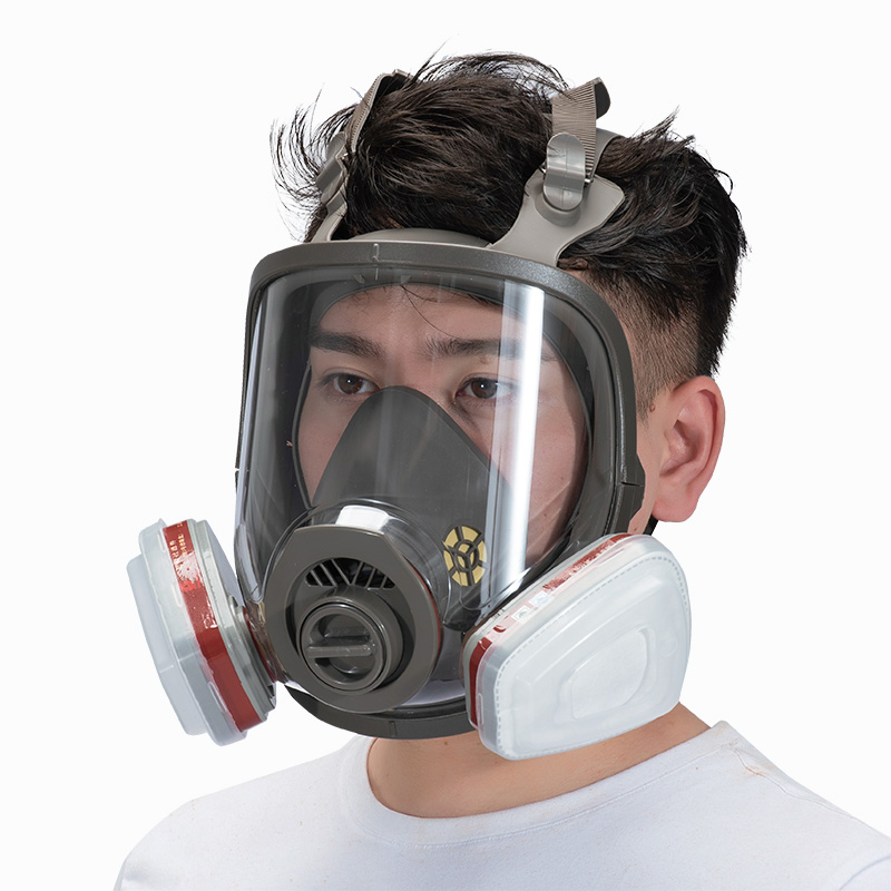 Full Face Respirator Gas Mask  - Dust Mask Construction ulasan dan harga