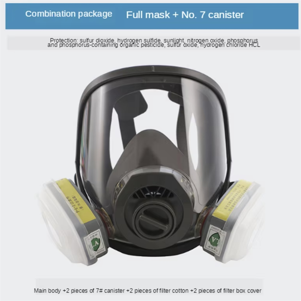 Full Face Respirator Gas Mask  - Dust Mask Construction ulasan dan harga