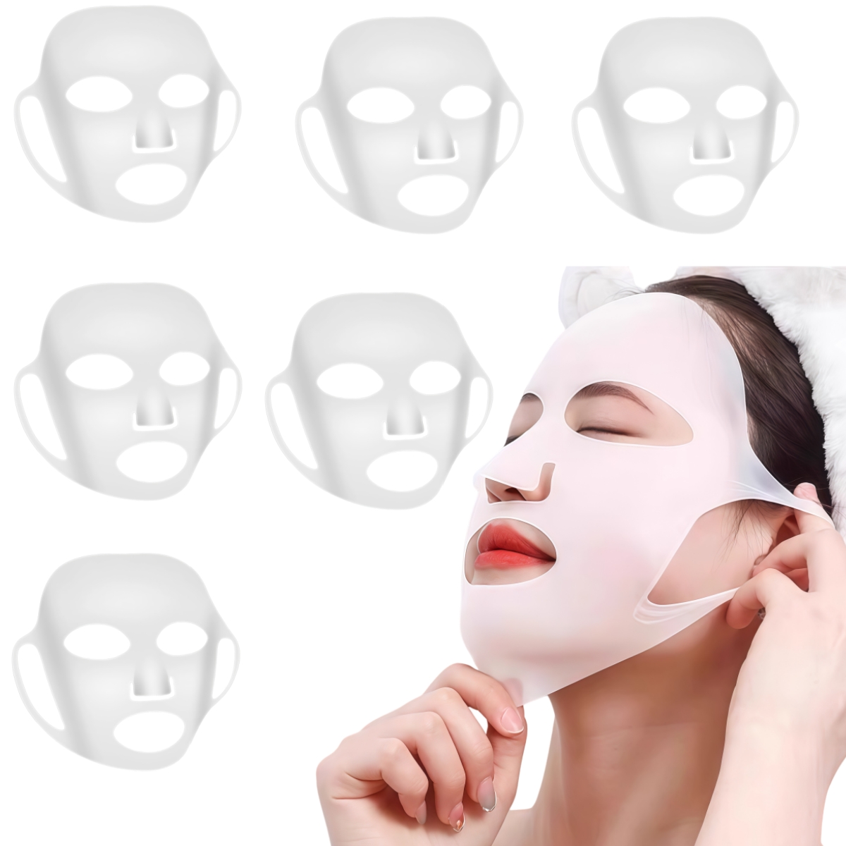1Pc Silicone Face Mask Cover R - Silicone Mask Bracket ulasan dan harga