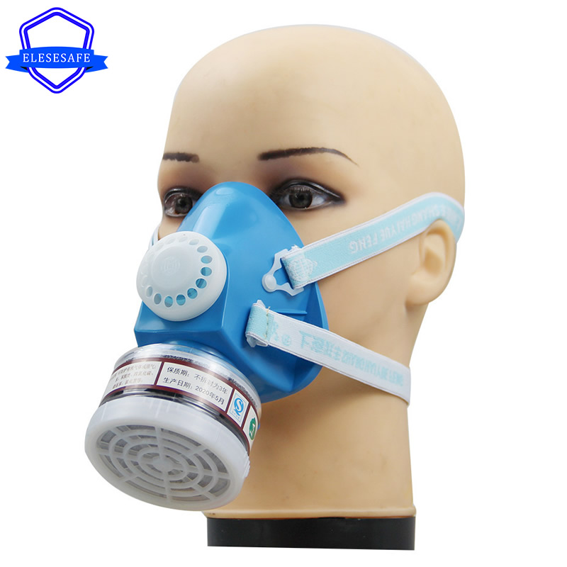 Natural Rubber Half Face Gas M - Dust Mask Construction ulasan dan harga